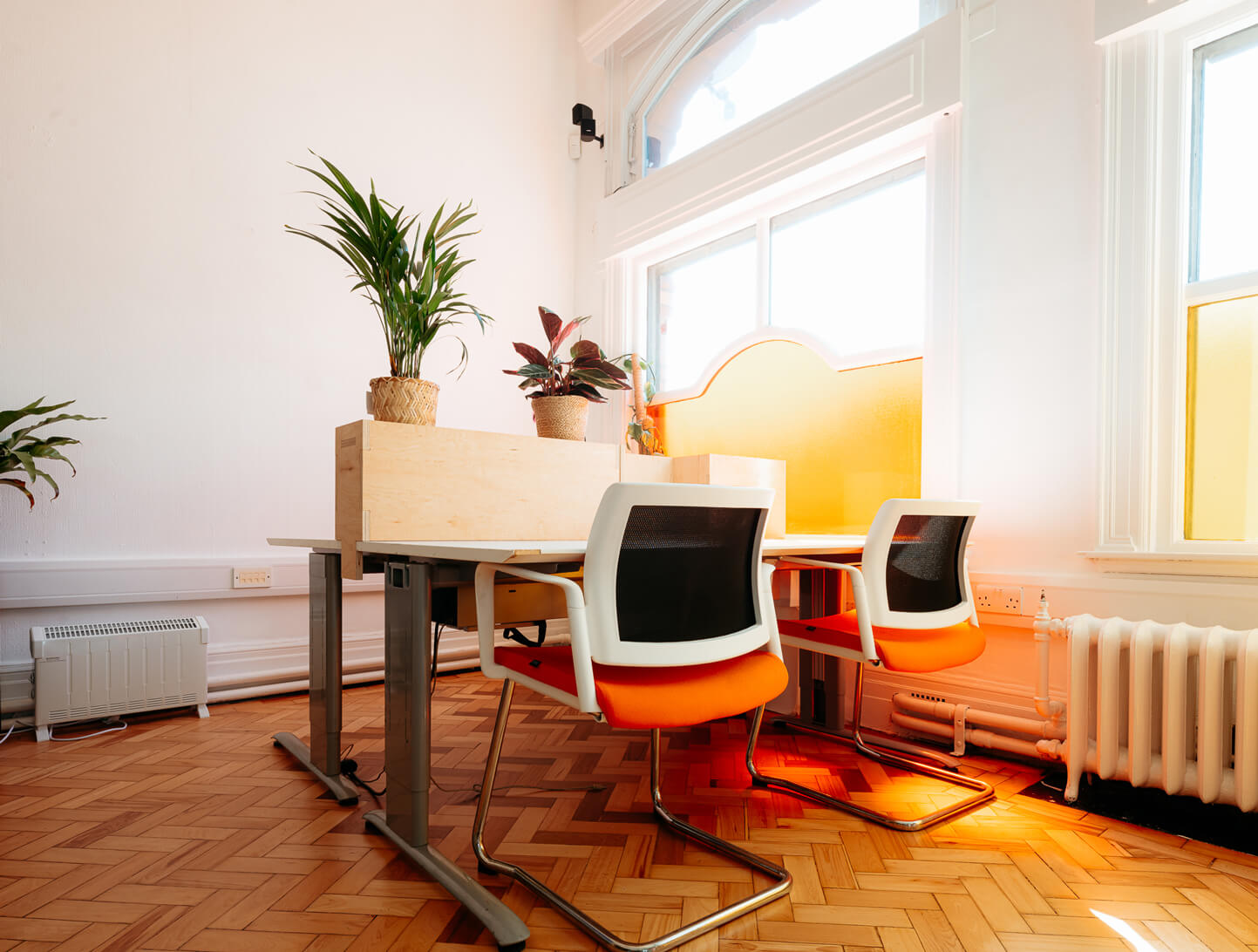 A hot desk at Focal Point